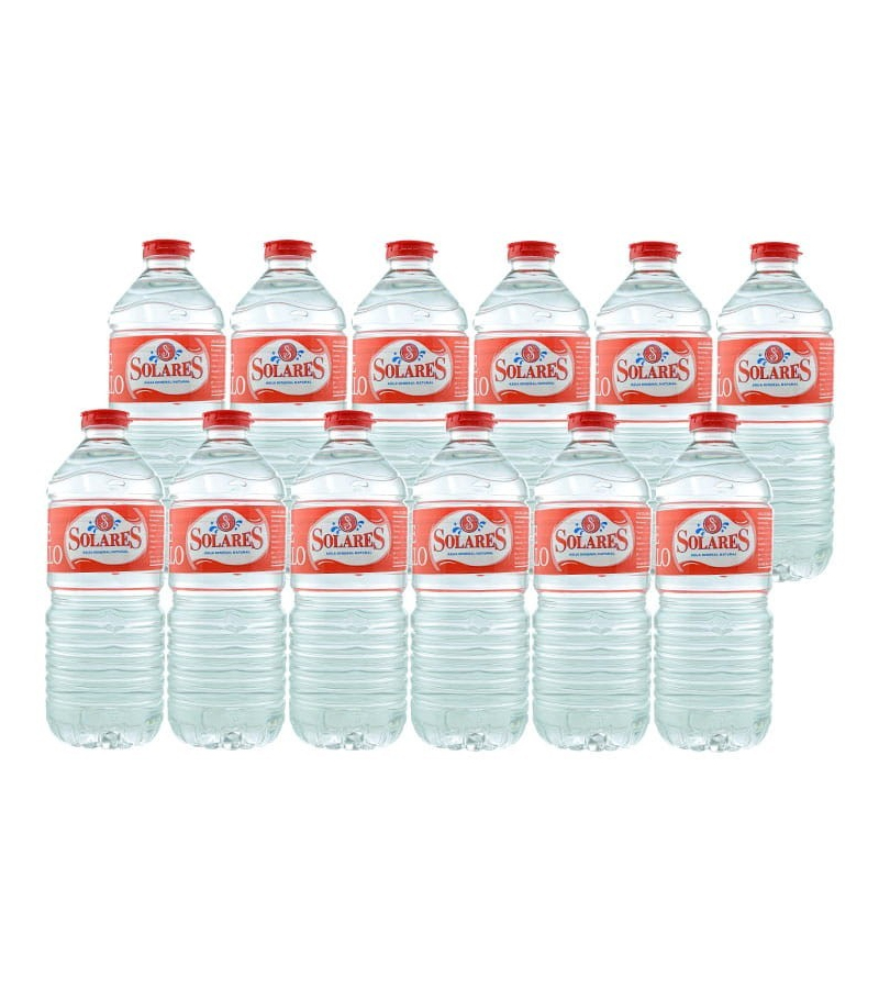 agua-solares-pack12 Agua Mineral Solares Pack 12 botellas 500 - Imagen 1