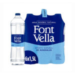 Agua Font Vella 1,5L. Pack 6 Botellas