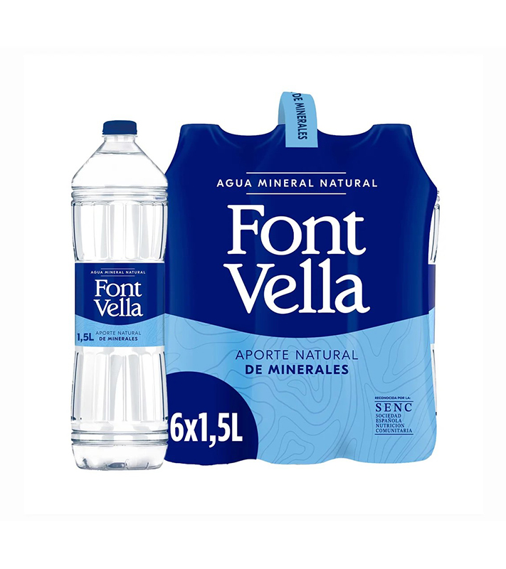 font-vella Agua Font Vella 1,5L. Pack 6 Botellas - Imagen 1