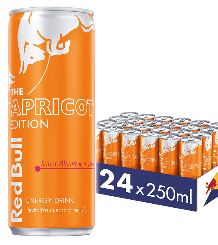 red-bull-apricotx24 Redbull Albaricoque 250 ml Pack de 24 latas - Imagen 1
