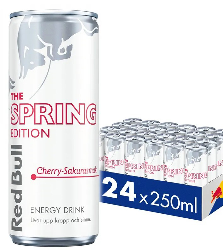 red-bull-cherryx24 Redbull Cereza 250 ml Pack de 24 latas - Imagen 1
